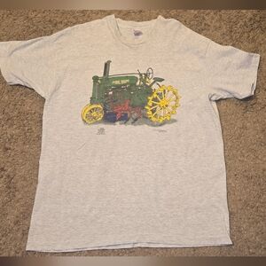 Vintage Fruit Of The Loom John Deere Tractor Framing T-shirt